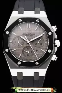 Audemars Piguet Royal Oak Grey Dial Stainless Steel Case Black Rubber Strap En120821