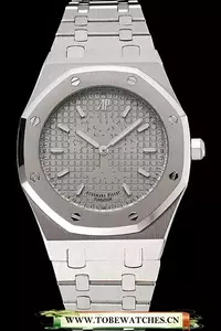 Audemars Piguet Royal Oak Fondation Gray Dial Stainless Steel Case And Bracelet En122209