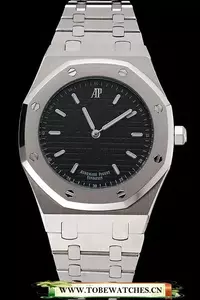 Audemars Piguet Royal Oak Fondation Black Dial Stainless Steel Case And Bracelet En122210