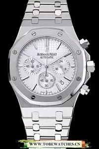 Audemars Piguet Royal Oak Chronograph White Dial Stainless Steel Bracelet En124871