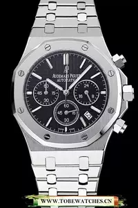 Audemars Piguet Royal Oak Chronograph Black Dial Stainless Steel Bracelet En124872