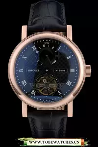 Breguet Classique Complications Rose Gold Case Black Leather Strap En59064