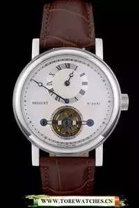 Breguet Classique Complications Stainless Steel Case Brown Leather Strap En59067