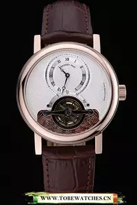 Breguet Classique Grande Complication Tourbillon Gold Case White Dial Brown Leather Strap En118731