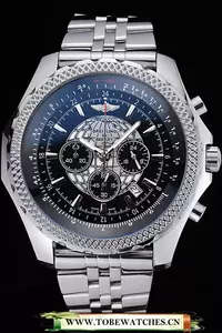 Breitling Bentley B05 Unitime Black Dial Stainless Steel Bracelet En60409