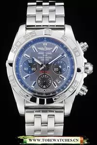 Breitling Certifie Stainless Steel Bezel Navy Dial En59233