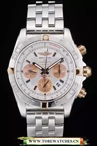 Breitling Certifie Stainless Steel Bezel White Dial En59234