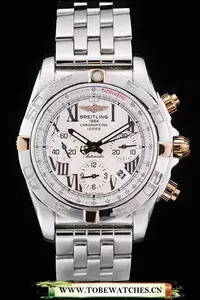 Breitling Certifie Stainless Steel Bezel White Dial En59235
