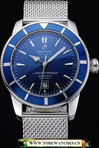 Breitling Certifie Superocean Blue Dial Blue Tachymeter En58560