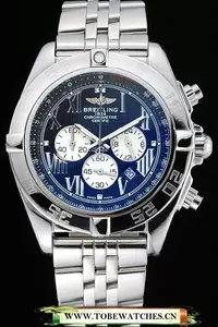 Breitling Chronomat Certifie Black Dial Stainless Steel Bracelet En60320