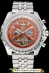 Breitling Bentley Mulliner Tourbillon Brown Dial Stainless Steel Case And Bracelet En120705