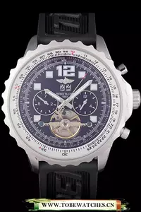 Breitling Navitimer Rubber Strap Black Dial En121307