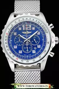 Breitling Navitimer Stainless Steel Strap Blue Dial En58853
