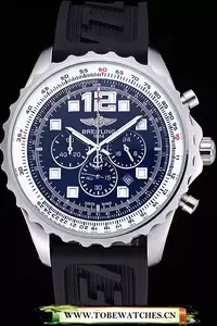 Breitling Professional Chronospace Blue Dial Rubber Bracelet En60393