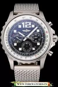 Breitling Professional Chronospace Black Dial Stainless Steel Case And Bracelet En120846