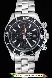 Breitling Superocean Chronograph Ii Black Dial Stainless Steel Bracelet En60322