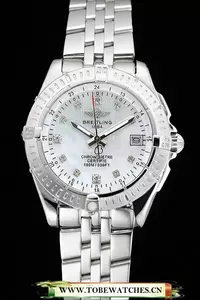 Breitling Colt Lady Pearl Dial Diamond Hour Marks Stainless Steel Case And Bracelet En122889