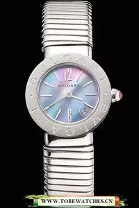 Bvlgari Bvlgari Pearl Dial Stainless Steel Case And Tubogas Bracelet En122903