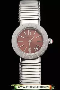 Bvlgari Bvlgari Light Brown Dial Stainless Steel Case And Tubogas Bracelet En122905