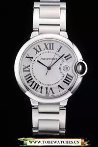Cartier Ballon Bleu 42mm White Dial Stainless Steel Case And Bracelet En59133