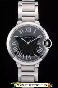 Cartier Ballon Bleu 42mm Black Dial Stainless Steel Case And Bracelet En59137