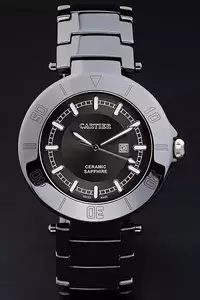 Cartier Pasha 43mm Black Dial Black Ceramic Case En4601