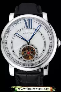 Cartier Rotonde Flying Tourbillon White Dial En59852