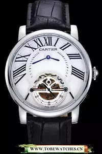 Cartier Rotonde Flying Tourbillon White Dial En59853