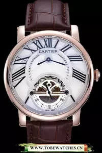 Cartier Rotonde Flying Tourbillon White Dial En59854