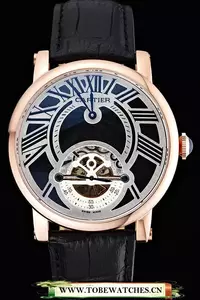 Cartier Rotonde Flying Tourbillon Black Dial En59856