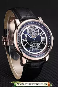 Cartier Rotonde Flying Tourbillon Black Dial En59858