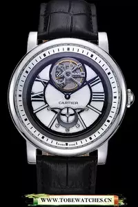 Cartier Rotonde Flying Tourbillon White Dial En59859