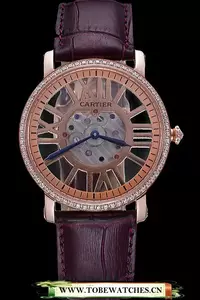 Cartier Rotonde Skeleton Flying Tourbillon Purple En59877