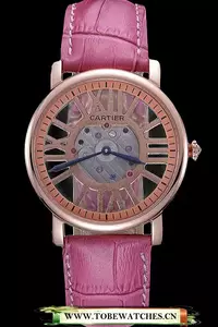 Cartier Rotonde Skeleton Flying Tourbillon Pink En59878