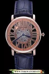 Cartier Rotonde Skeleton Flying Tourbillon Blue En59879