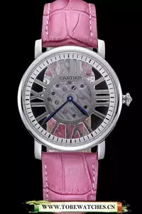 Cartier Rotonde Skeleton Flying Tourbillon Pink En59887