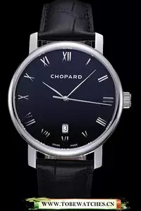 Chopard Classic Black Dial Black Croc Strap En59928