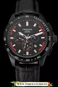 Chopard Mille Miglia Gts Black Dial Black Leather Bracelet En124449