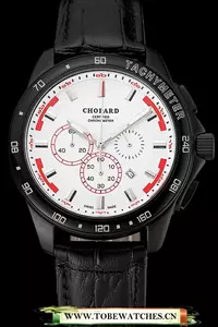 Chopard Mille Miglia Gts White Dial Black Leather Bracelet En124451