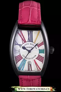Franck Muller Casablanca Fuchsia Croco Leather Band En59723