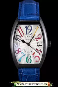Franck Muller Casablanca Blue Croco Leather Band En59727