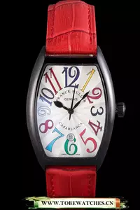 Franck Muller Casablanca Red Croco Leather Band En59728