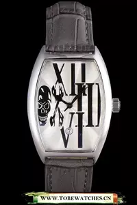 Franck Muller Casablanca Dark Grey Croco Leather Band En59737