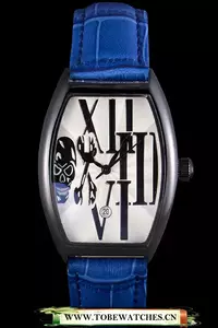 Franck Muller Casablanca Blue Croco Leather Band En59738
