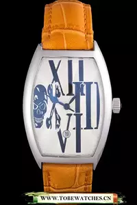 Franck Muller Casablanca Yellow Croco Leather Band En59739