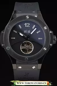 Hublot Big Bang Black Bezel Mat Black Dial Black Rubber Strap En58338