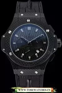 Hublot Big Bang Carbon Dial Carbon Case And Bezel Black Rubber Strap En120741