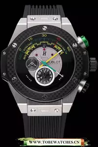 Hublot Big Bang Unico Bi Retrograde Chrono King Stainless Steel Case Black Rubber Strap En120750