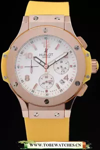 Hublot Big Bang Yellow Strap White Dial Watch En22342