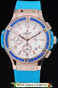 Hublot Big Bang Tutti Frutti Blue Strap Gold Dial En22462